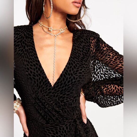 Ramy Brook Aman Embroidered Long-Sleeve Mini Dress in Plum Berry, NWT, Size S - Picture 3 of 13